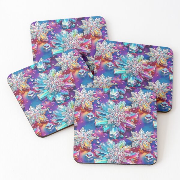 Item preview, Christmas Crystal-Inspired Colorful Snowflakes Design Art  designed and sold by DEC02.