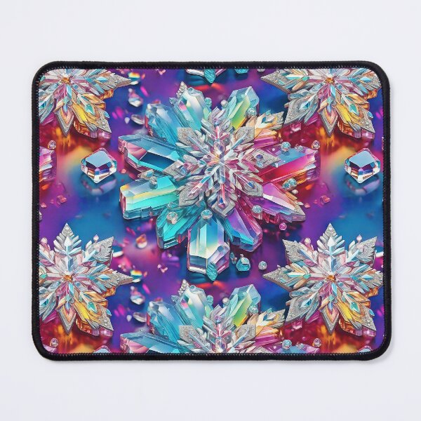 Item preview, Christmas Crystal-Inspired Colorful Snowflakes Design Art  designed and sold by DEC02.