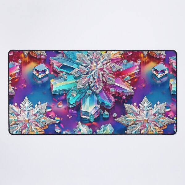 Item preview, Christmas Crystal-Inspired Colorful Snowflakes Design Art  designed and sold by DEC02.