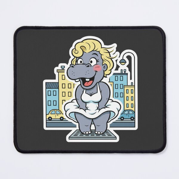 Item preview, Hippo in Iconic White Dress Pose designed and sold by BlurBlurDesign.