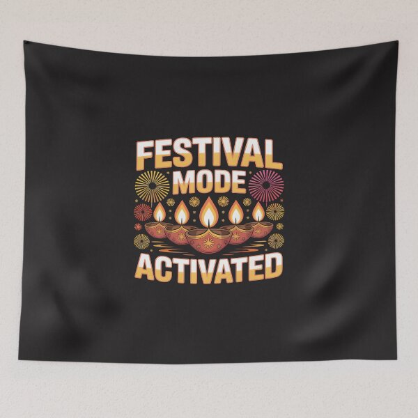 Item preview, Festival Mode Activated – Bright Diwali Celebration Design designed and sold by Jollys-ArtShop.