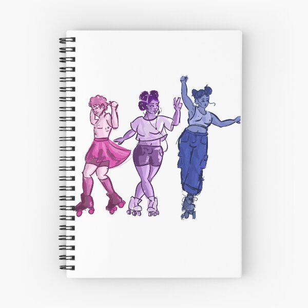 Item preview, Bi flag Roller-skaters designed and sold by the_langtry_art_logs.