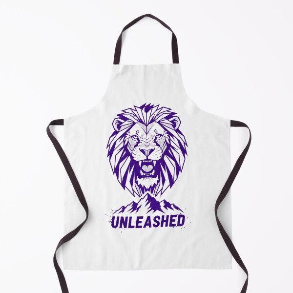 Item preview, UNLEASHED Geometric Lion Head and Mountain Graphic Design designed and sold by NewYorkColours.