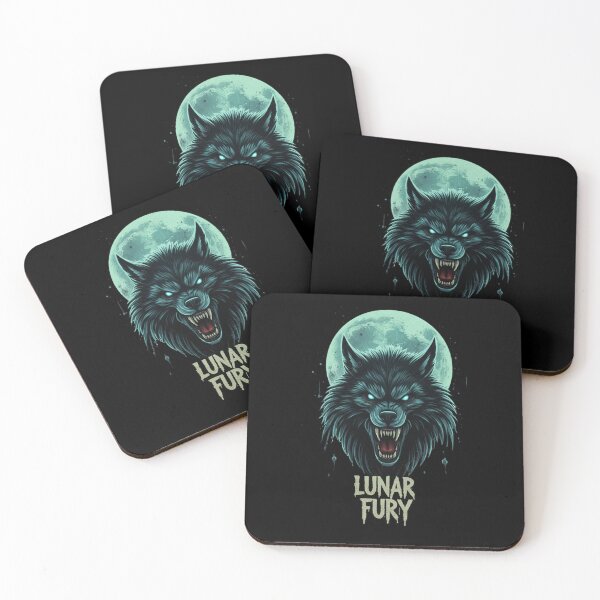 Item preview, Lunar Fury: Halloween Werewolf Horror Design designed and sold by Devon  Designs.