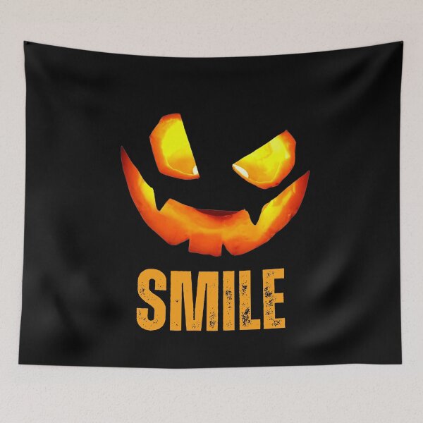 Item preview, Creepy Pumpkin Smile – Halloween Horror Face Design ? designed and sold by Karim-Karem.