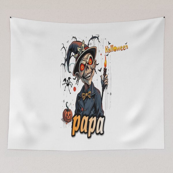 Item preview, papa halloween graffiti art funny Happy cool family hip hop wken Professional design designed and sold by atomsama.