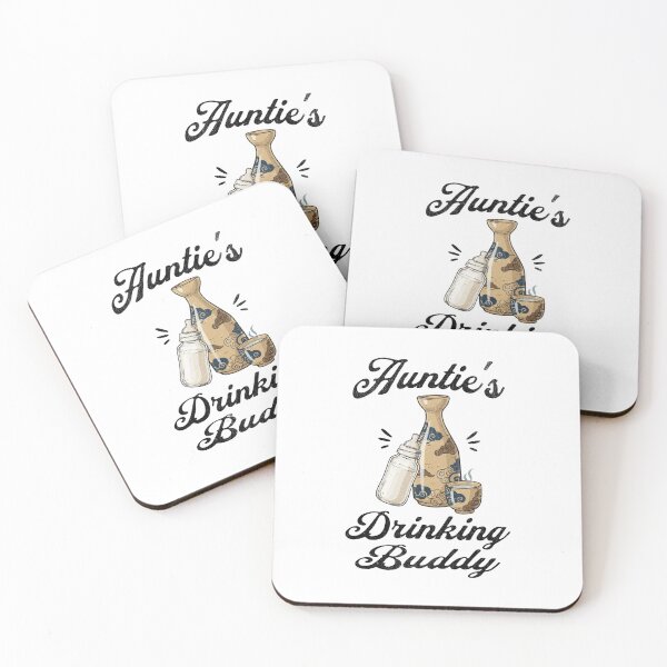 Item preview, Auntie's Drinking Buddy (Sake Lover) in Black Text designed and sold by xxroseate.