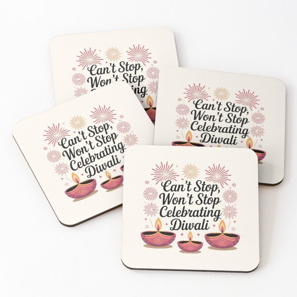 Item preview, Can’t Stop Won’t Stop Celebrating Diwali – Festive Lights Design designed and sold by Jollys-ArtShop.