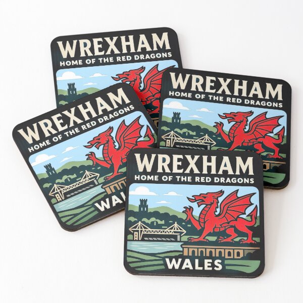 Item preview, Wrexham, Wales – Home of the Red Dragons designed and sold by Myra365Art.