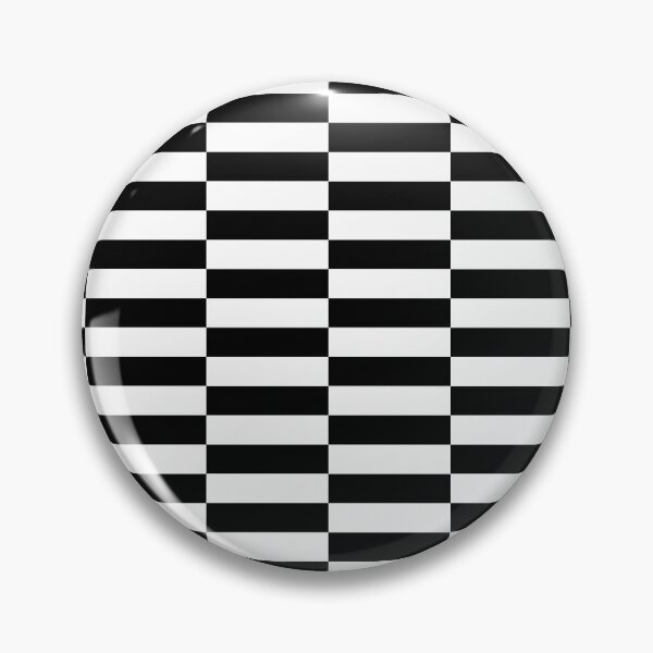 Item preview, Black White Rectangle Horizontal Checkerboard designed and sold by KeksWorkroom.
