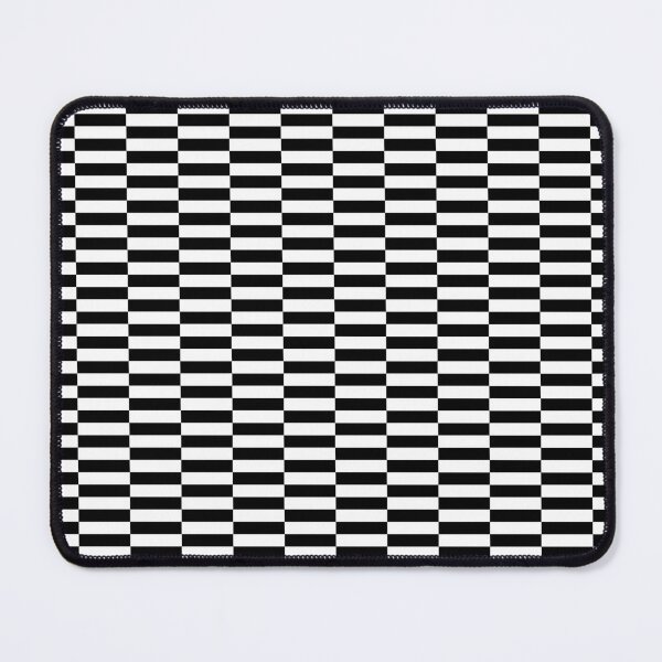 Item preview, Black White Rectangle Horizontal Checkerboard designed and sold by KeksWorkroom.