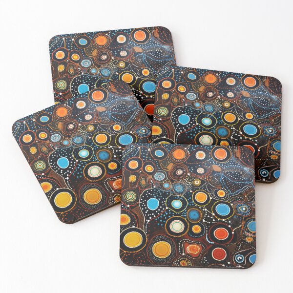 Item preview, Aboriginal Inspired Dot Art - Native Abstract designed and sold by GrinGalore.