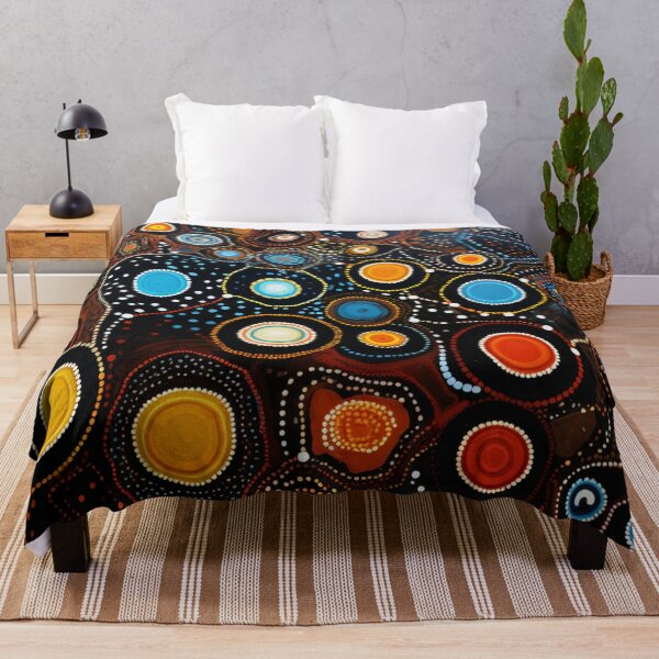 Item preview, Aboriginal Inspired Dot Art - Native Abstract designed and sold by GrinGalore.