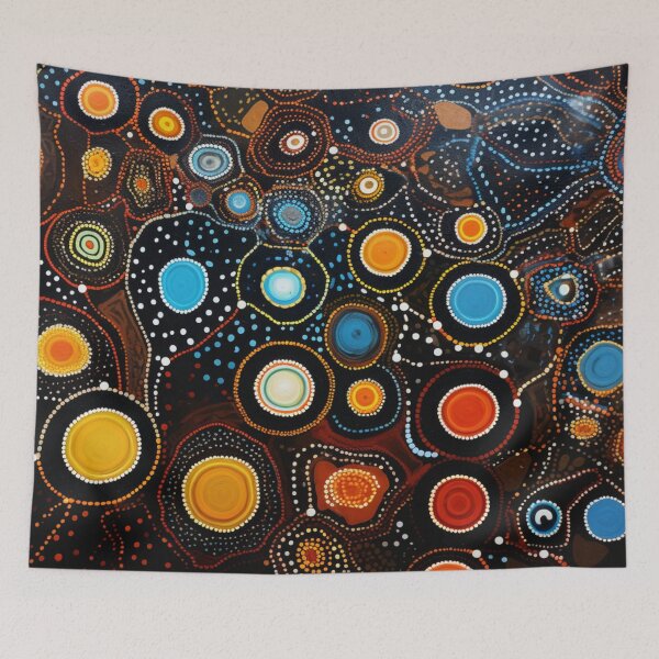 Item preview, Aboriginal Inspired Dot Art - Native Abstract designed and sold by GrinGalore.