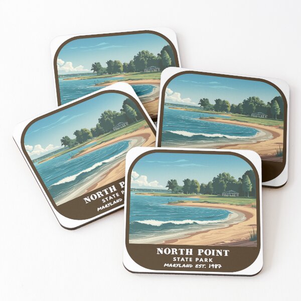 Item preview, Vintage North Point State Park (Maryland State Park) designed and sold by RabbitK.