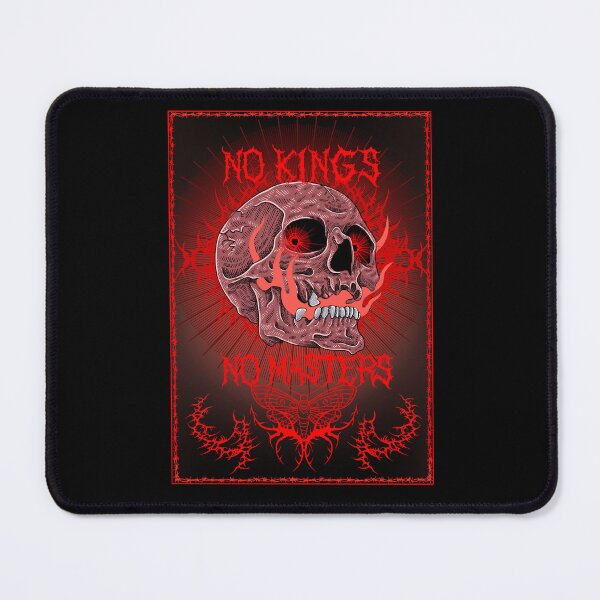 Item preview, No Kings No Masters Fire Breather Cybersigilism Skull Design designed and sold by Chiefiechanga.