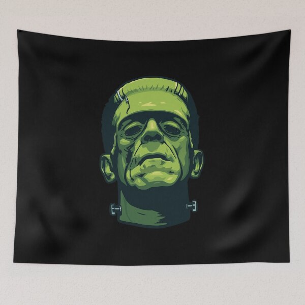 Item preview, Frankenstein monster head illustration for Halloween designed and sold by champkppwc.