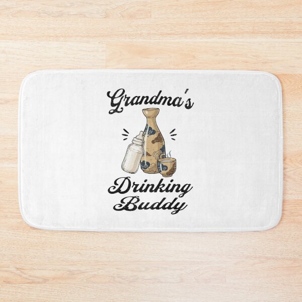 Item preview, Grandma's Drinking Buddy (Sake Lover) in Black Text designed and sold by xxroseate.