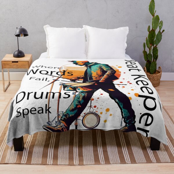 Item preview, where Words fail, Drums speak - Beat Keeper designed and sold by Concept-Hub.