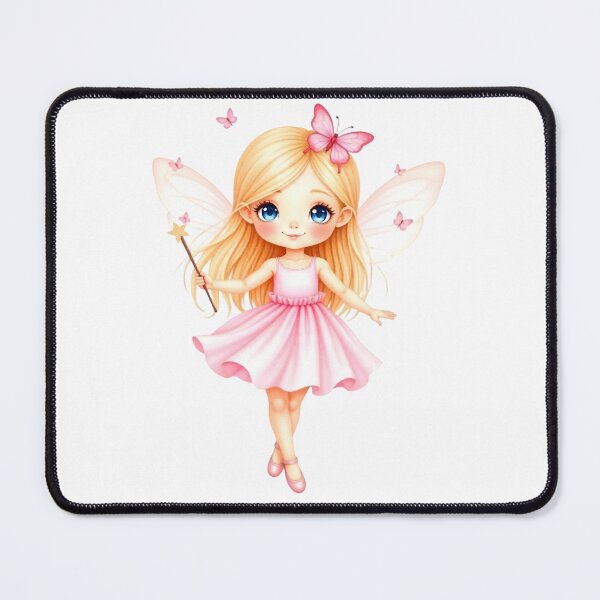 Item preview, Pink Fairy with Butterfly Friends – Magical Kids T-Shirt by FunscapeHQ designed and sold by FunscapeHQ.