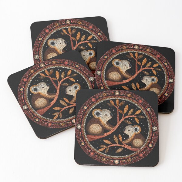 Item preview, Aboriginal Inspired Dot Art - Adorable Local Koalas designed and sold by GrinGalore.