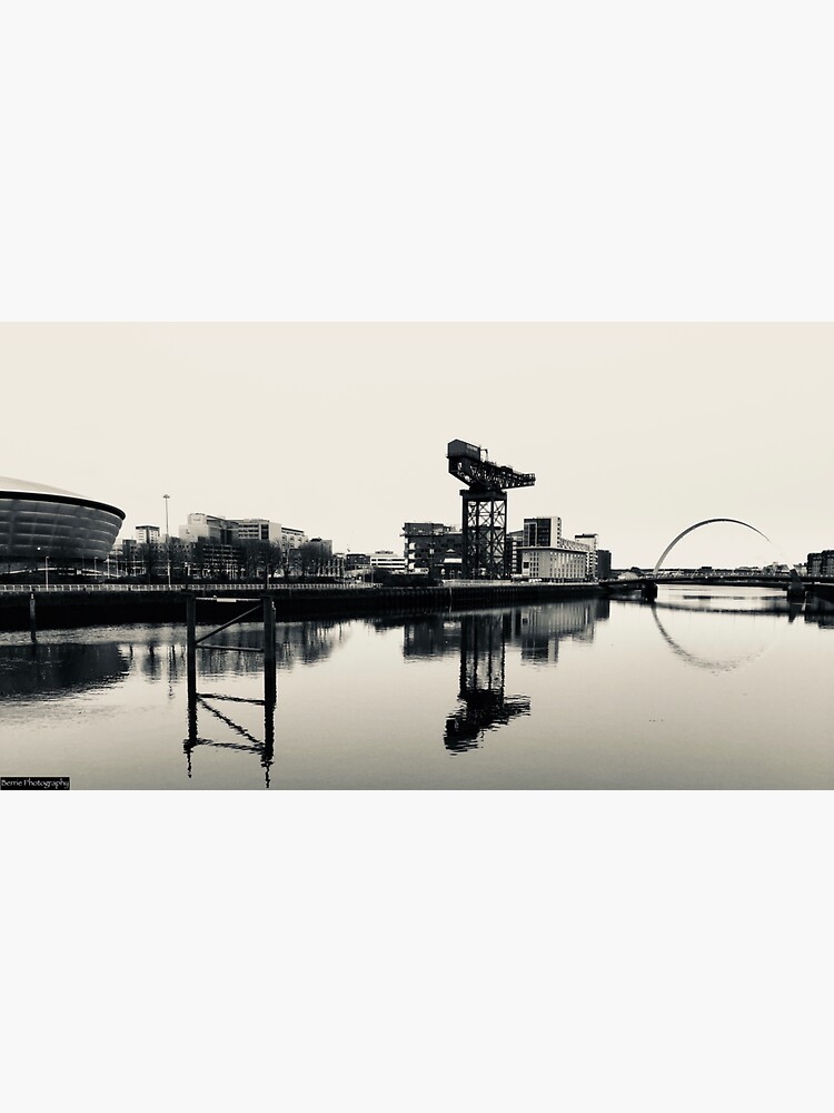 Black and White Glasgow Reflections by berriephotos