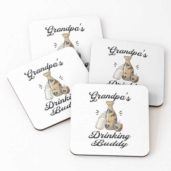 Item preview, Grandpa's Drinking Buddy (Sake Lover) in Black Text designed and sold by xxroseate.