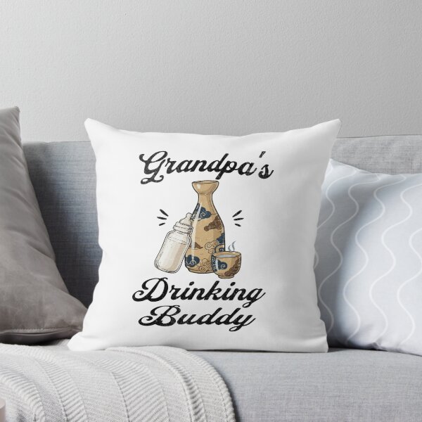 Item preview, Grandpa's Drinking Buddy (Sake Lover) in Black Text designed and sold by xxroseate.