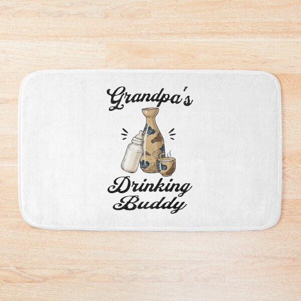Item preview, Grandpa's Drinking Buddy (Sake Lover) in Black Text designed and sold by xxroseate.