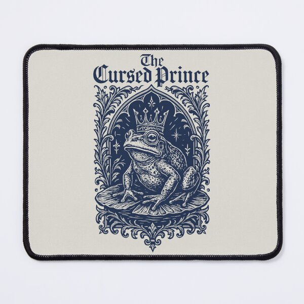 Item preview, Blackletter 'The Cursed Prince' with Teal-Backed Frog designed and sold by SplashTastic.