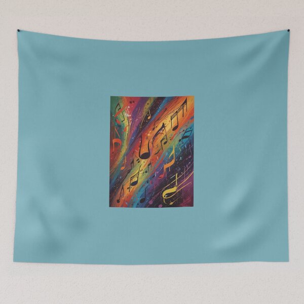 Item preview, Musical-Notes-Flowing-Pattern-Print-Design designed and sold by PeakeAndrew43.