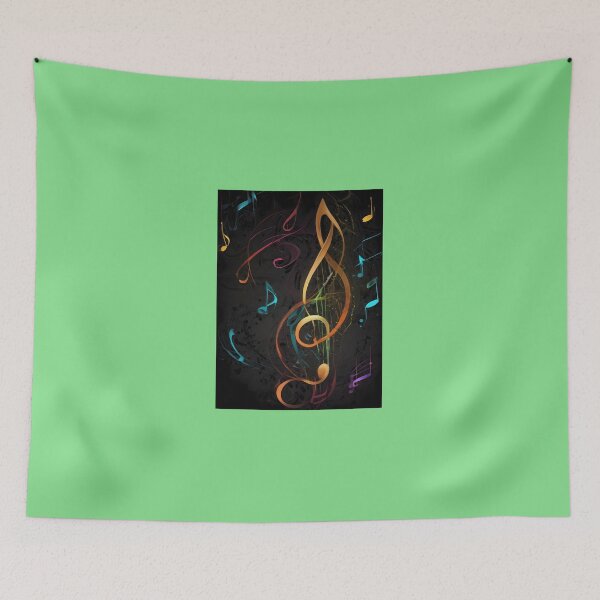 Item preview, Musical-Notes-Flowing-Pattern-Print-Design designed and sold by PeakeAndrew43.
