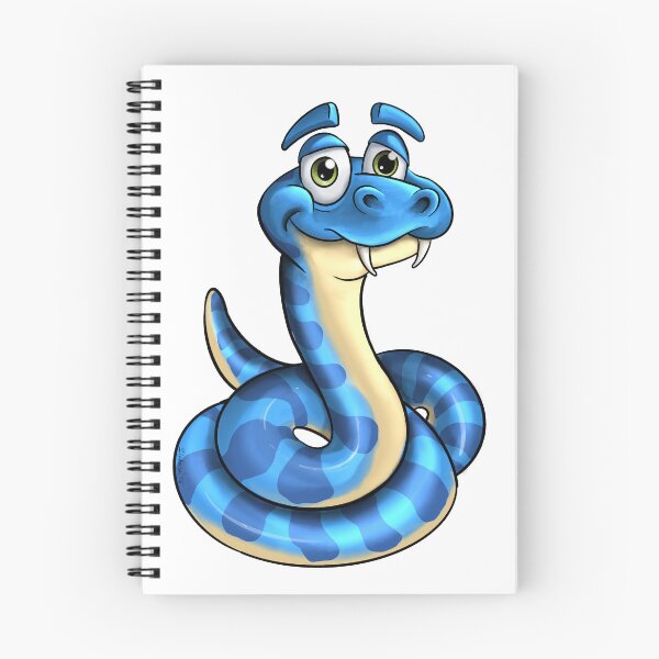 Item preview, Funny Cartoon Snake | Cute Blue Reptile Sticker designed and sold by slaterza.