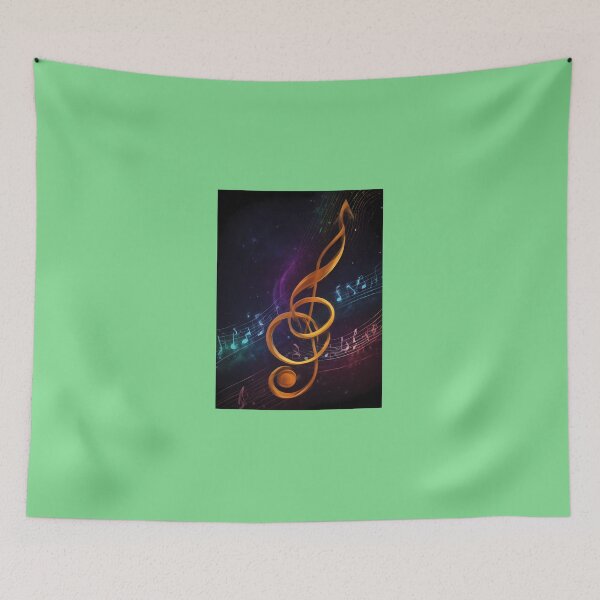 Item preview, Musical-Notes-Flowing-Pattern-Print-Design designed and sold by PeakeAndrew43.