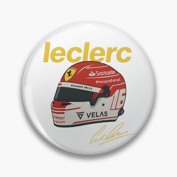 Item preview, Charles Leclerc Ferrari Helmet Illustration | Formula 1 Motorsport Art designed and sold by CRacing Motorsport Club.