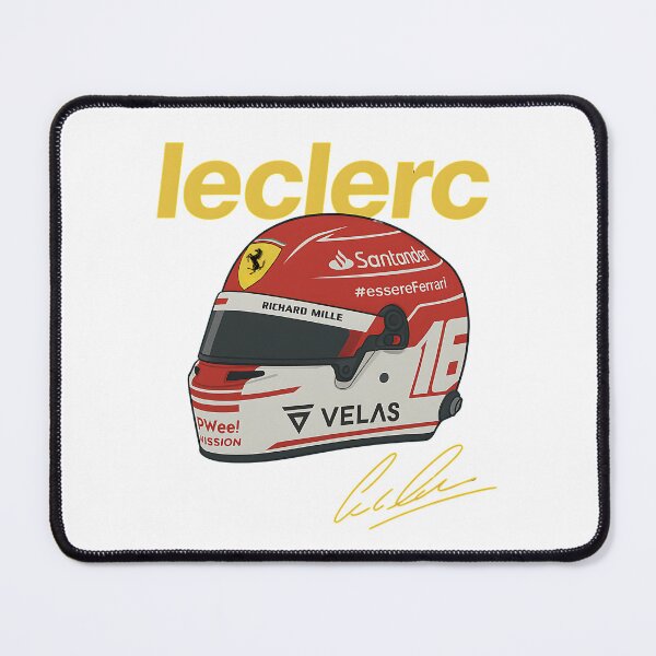 Item preview, Charles Leclerc Ferrari Helmet Illustration | Formula 1 Motorsport Art designed and sold by CRacing Motorsport Club.
