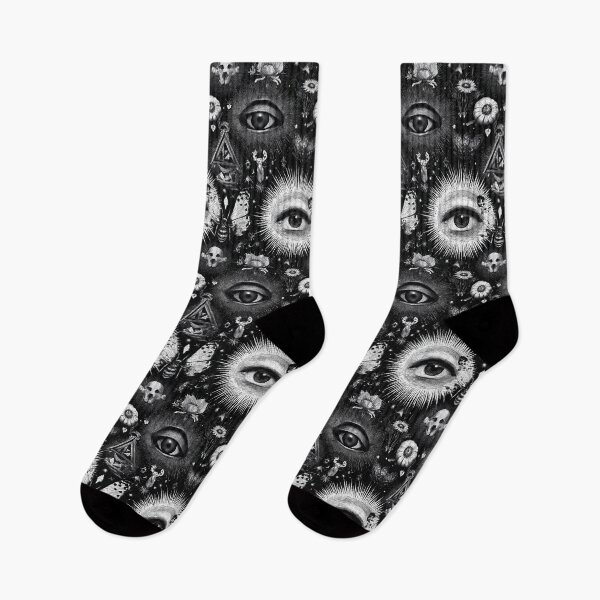 Item preview, Surrealist pattern with an eye, insects, animal skull. designed and sold by Piotrek0001.