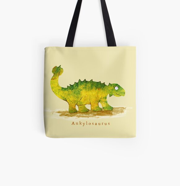Ankylosaurus Allover-Print Tote Bag