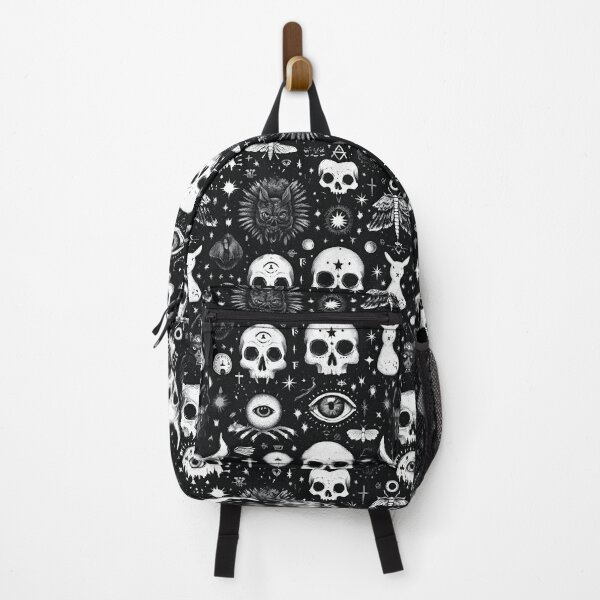 Item preview, Chaotic esoteric pattern with an owl, eye, and skulls. designed and sold by Piotrek0001.