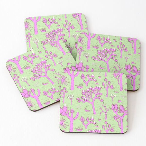 Item preview, Joshua Tree in pastel green and magenta – fresh desert motif with a retro touch designed and sold by colorofmagic.
