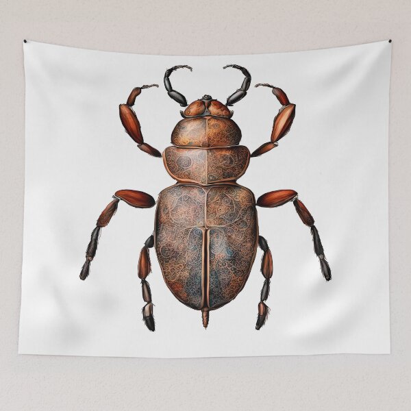 Item preview, Vintage Entomology Beetle Art designed and sold by LanaGustavsson.