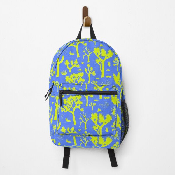 Item preview, Joshua Tree in cobalt blue and neon yellow – vibrant and contrasting designed and sold by colorofmagic.