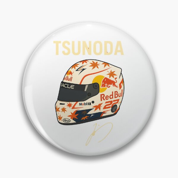 Item preview, Yuki Tsunoda Red Bull Racing Helmet Illustration | Formula 1 Japan Art designed and sold by CRacing Motorsport Club.