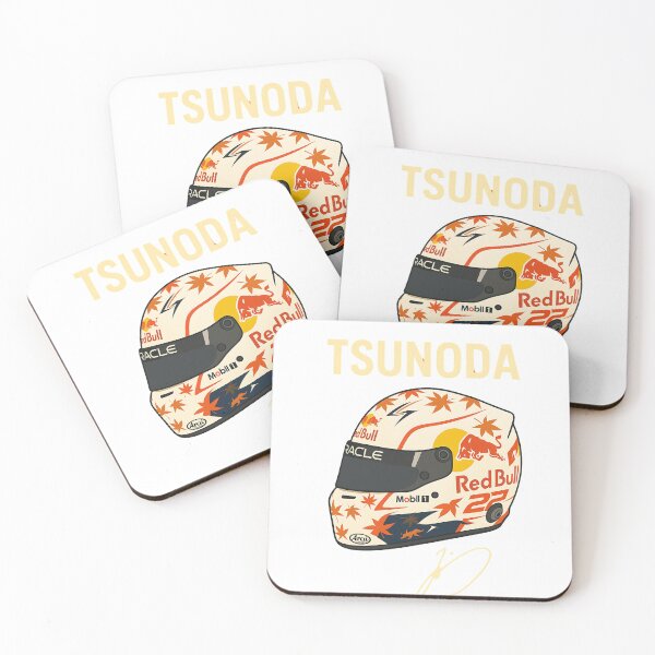 Item preview, Yuki Tsunoda Red Bull Racing Helmet Illustration | Formula 1 Japan Art designed and sold by CRacing Motorsport Club.