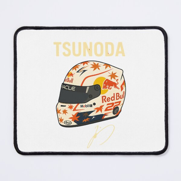 Item preview, Yuki Tsunoda Red Bull Racing Helmet Illustration | Formula 1 Japan Art designed and sold by CRacing Motorsport Club.