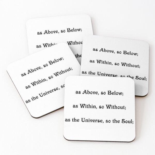 Item preview, IDIOM, EXPRESSION, PHRASE~As Above So Below~001 designed and sold by Spinning Plates 360.