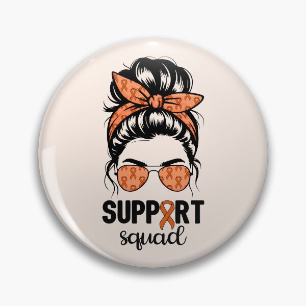 Artikelvorschau, Bewusstsein für Nierenkrebs - Support Squad Messy Bun I entworfen und verkauft von Lemon Pepper.
