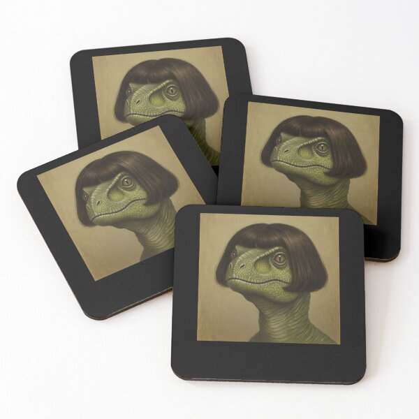 Item preview, Funny Dinosaur With Bob Haircut Prehistoric Comedy Art designed and sold by elderberry.