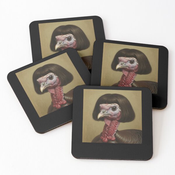 Item preview, Thanksgiving Turkey With Bob Haircut Funny Holiday Art designed and sold by elderberry.