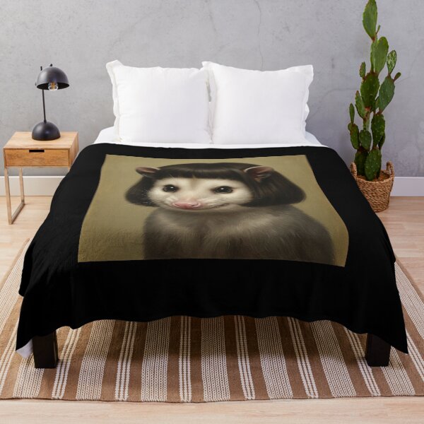 Item preview, Opossum With Bob Haircut Funny Woodland Critter Art designed and sold by elderberry.